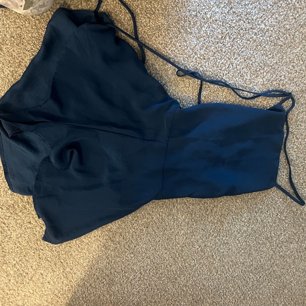 Elegant Navy Blue Romper